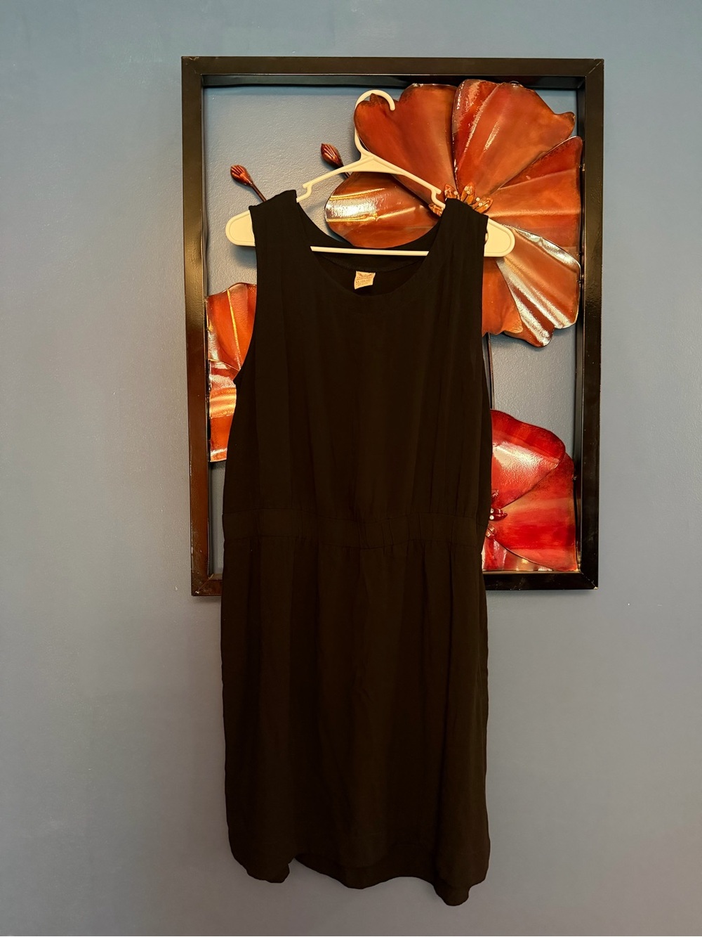 Faded Glory Black Sleeveless Midi Dress
